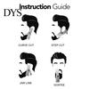 Facial Hair Grooming Tool Beard Styling Comb Portable Line Up Edging Shaping 360-Degree Rotation Perfect Men for All Face Shapes Home School