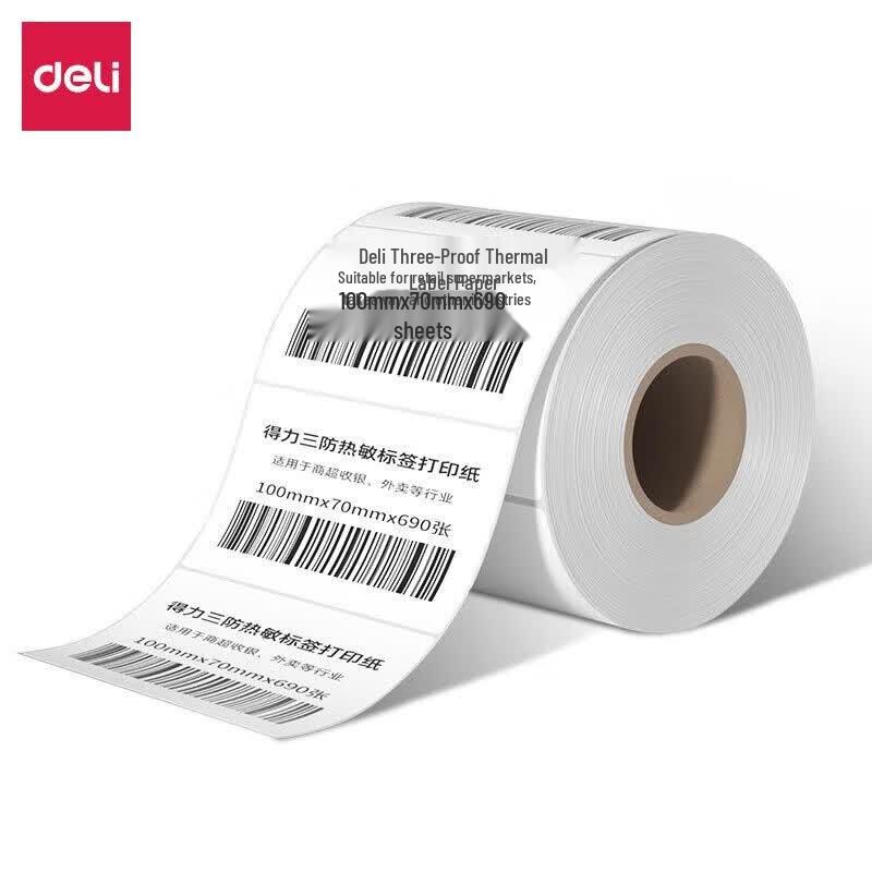 Deli Three-Proof Thermal Label Paper