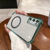 Case for Samsung Galaxy S20,S20 FE Clear Magnetic Casing Electroplated Lens Frame Phone Cover