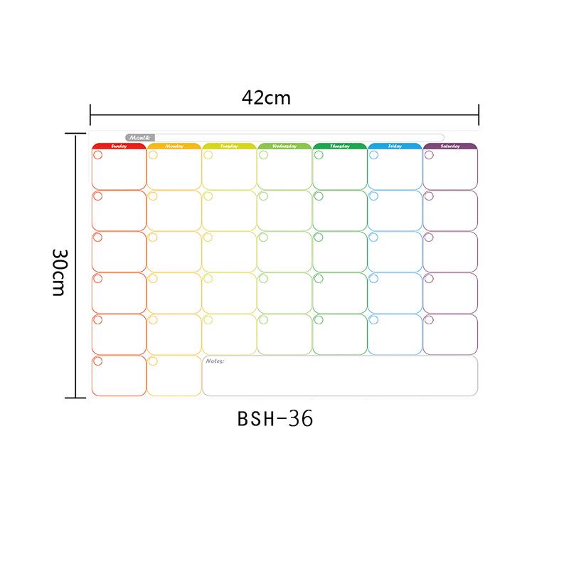 

Стираемая магнитная доска для записей на холодильнике, планировщик сообщений, наклейка