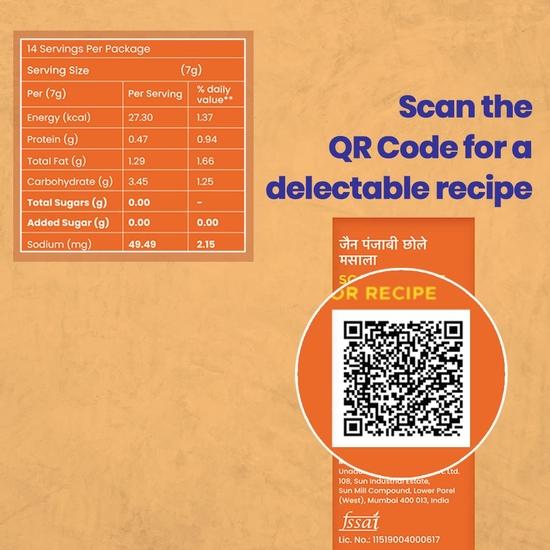 CRISTA Jain Gourmet Indian Spice | Pav Bhaji Masala | Chole Masala | Maharashtrian Masala| Mix de condimente Paneer Makhani | Gujarati Dal