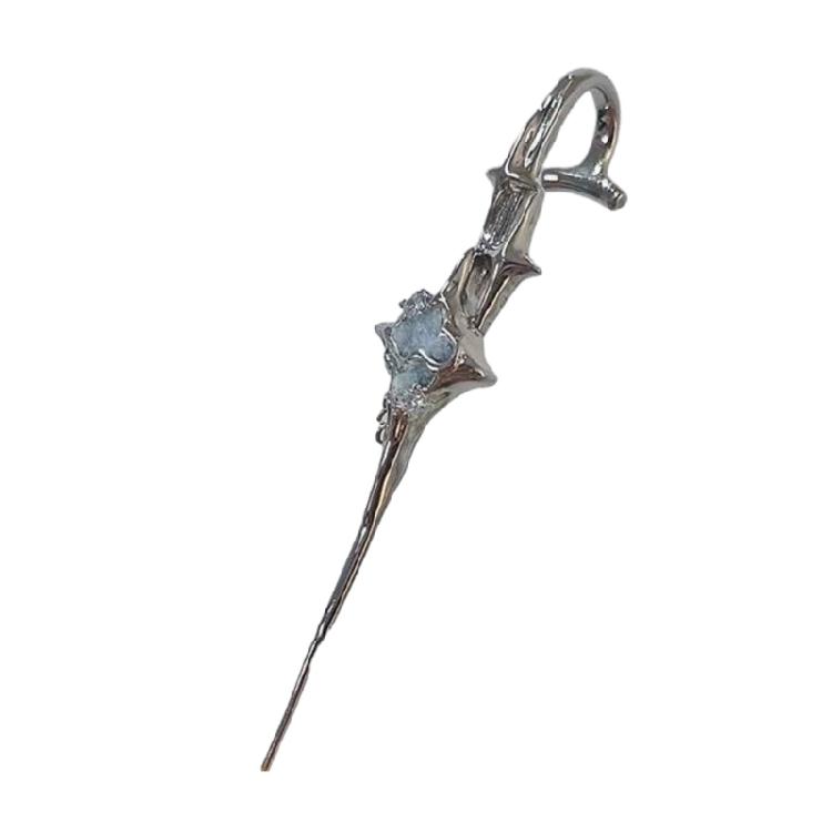 Четырехконечная звезда Универсальные металлические серьги Простые серьги Подходят для женщин 1