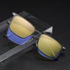 Metal 3 In 1 New Style Magnet Clip On Glasses Frame Trend Polarized Sunglasses For Men  Optical Computer Glasses Uv400