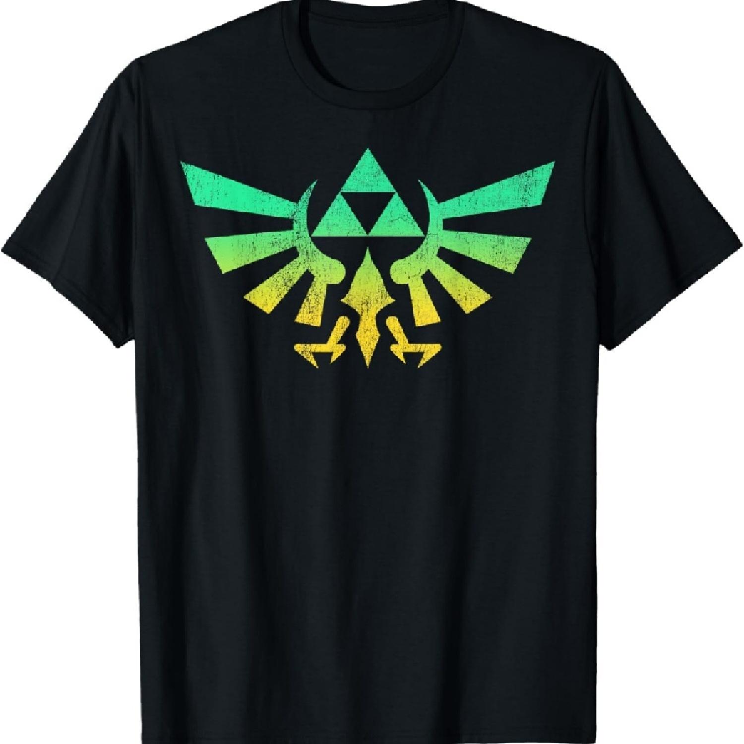 

Футболка с графикой Legend of Zelda Triforce Green Fade XXXXXL чёрный