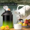 Steel Vacuum Large-Capacity Thermos Cup with High Aesthetic Value for Outdoor Sports and Fitness, Portable Water Bottle with Straw and Handle