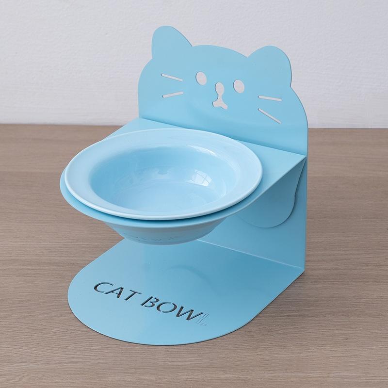 Premium Eco-Friendly Ceramic Pet Bowl with Magnetic Stand Durable and Protective Feeder for Cats and Dogs