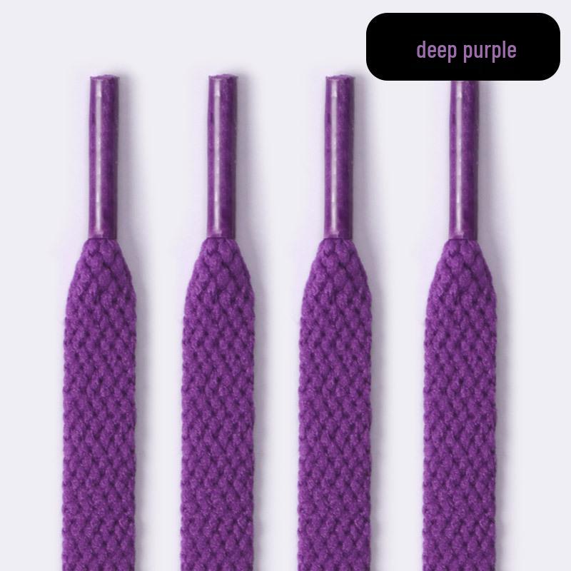 Customizable Black & White Flat Shoelaces for Air Force 1 and AJ1 Sneakers