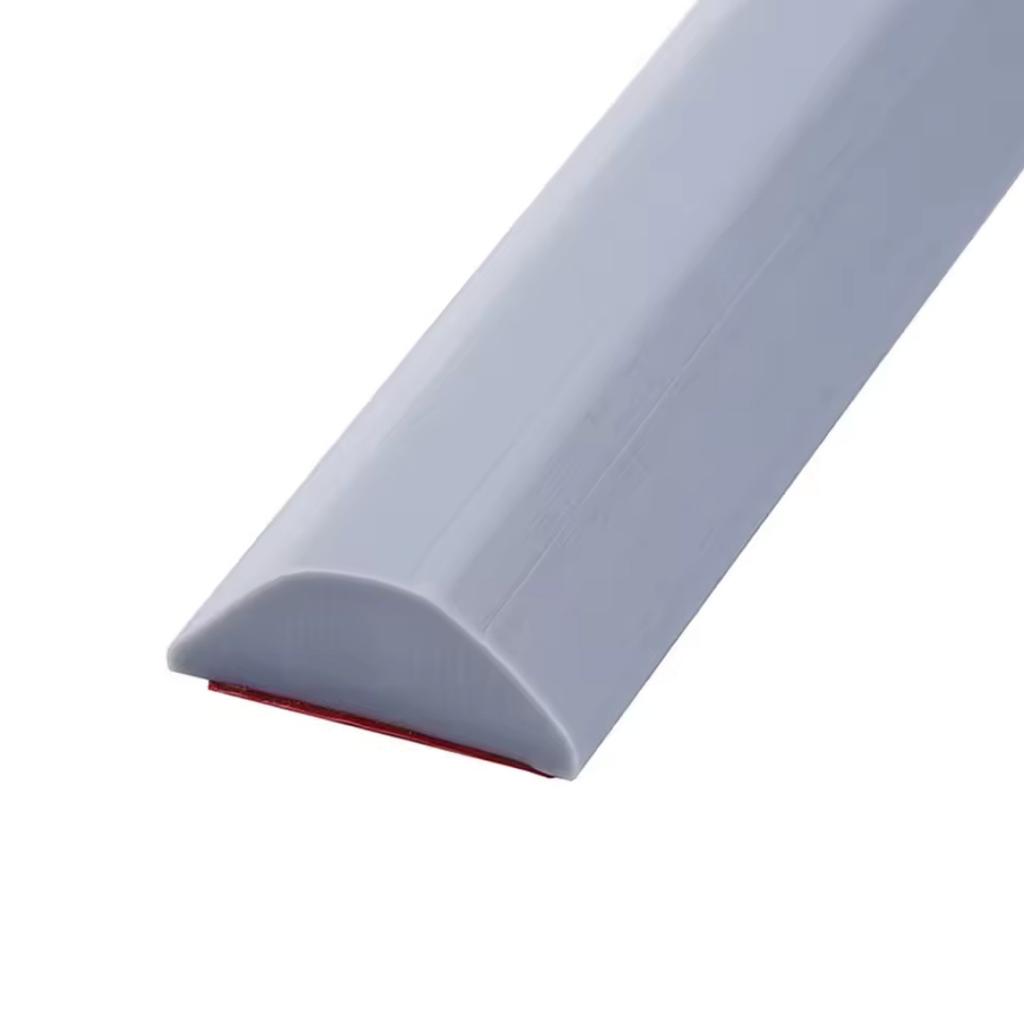 1pc New Silicone Bathroom Water Stopper Dry Wet Separation Sealing Strips Self-adhesive Shower Drain Splash Prevention Water Dam