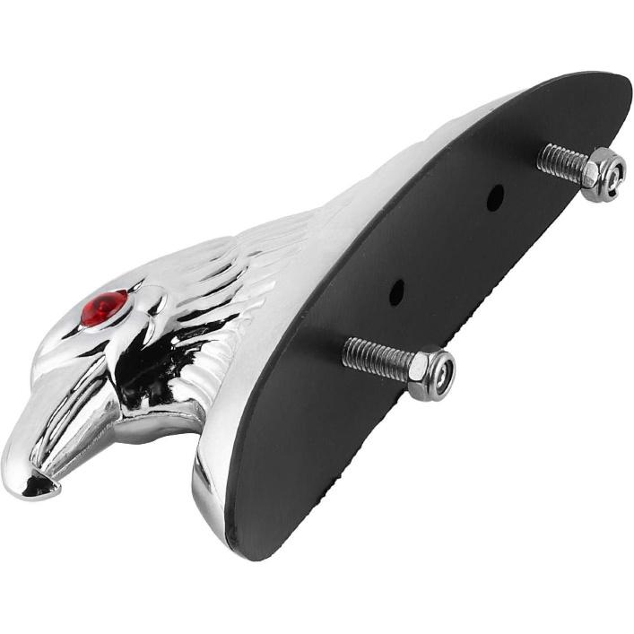 Acouto Hood Ornament, Front Eagle Head Motorcycle Front Bonnet Eagle Head Universal Motorcycle Front Mudguard Decor Ornament Eagle Head Statue