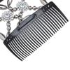 DIY Handmade Bun Maker Flower Crystal Double Comb Magic Hair Comb Beaded Hair Clip Elastic Hairpin