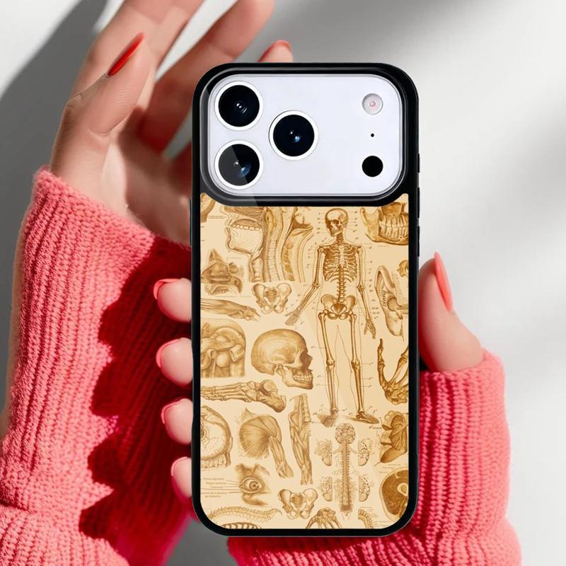 Medical Human Anatomy Phone Case for iPhone 17 Air 16e 15 14 13 Pro Max Back Cover for 12 11 Pro Coque