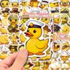 50pcs Duck Stickers,Cute Yellow Duck for Water Bottles Phone