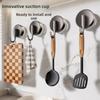Suction Cup Hook Seamless No-drilling Vacuum Strong Load-bearing Adhesive Hook for Kitchen Backsplash and Bathroom