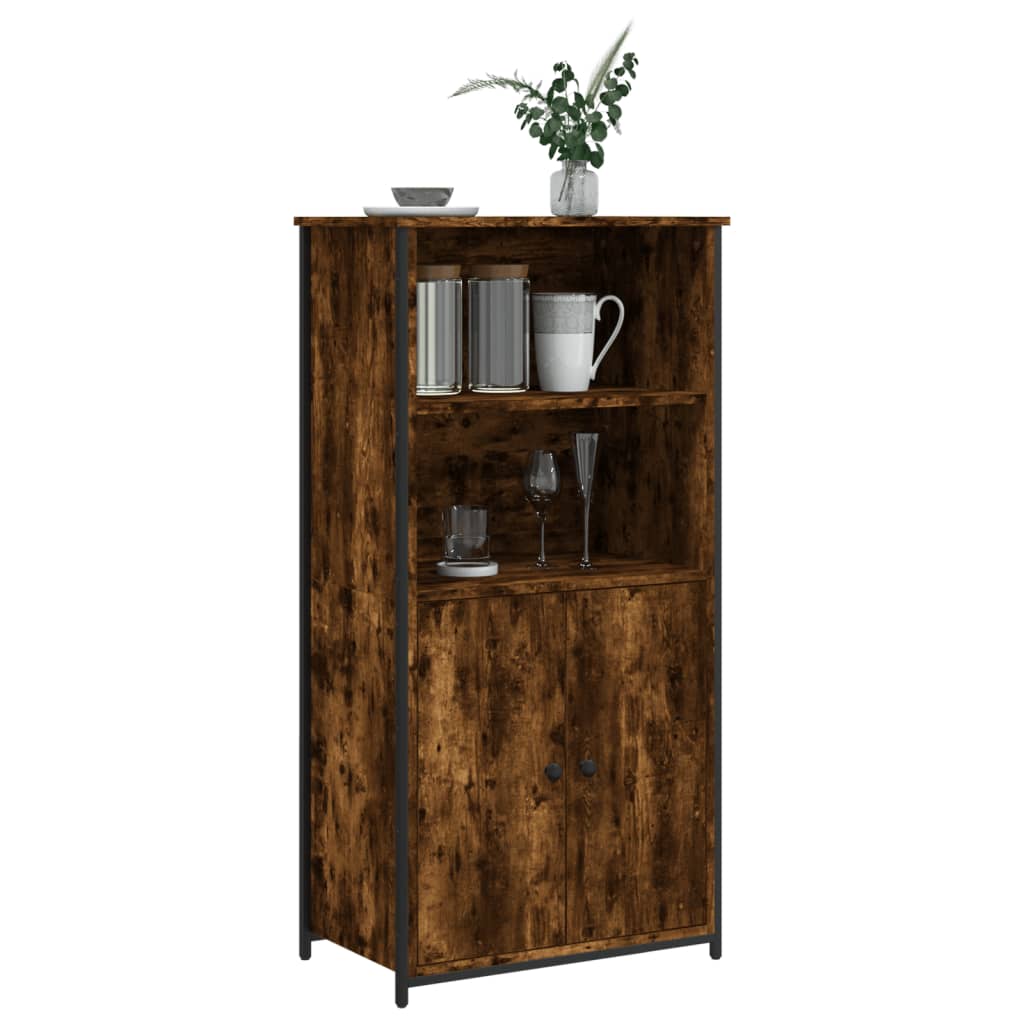 Highboard Smoked Oak 62 x 36 x 121.5 cm Particleboard