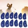 12PCS   Pattern PU Leather   Soft Convenient   Putter Cover Iron   Headcover Accessory During Outdoor Travel