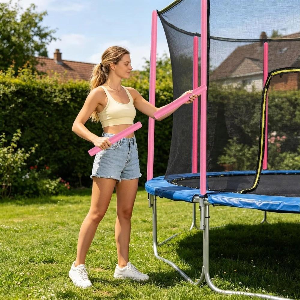 6PCS Hollow Round Trampoline Pole Foam Sleeves 40CM Sponge Guard Pipe  Outdoor Playground Use