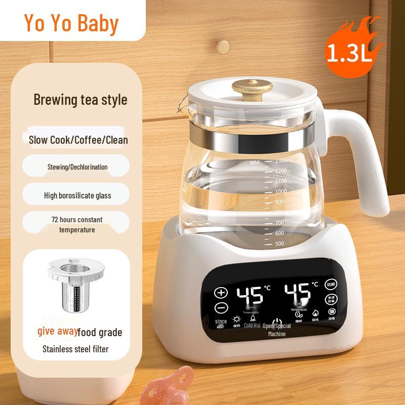 

Electric Kettle with Temperature Control and Built-in Tea Maker