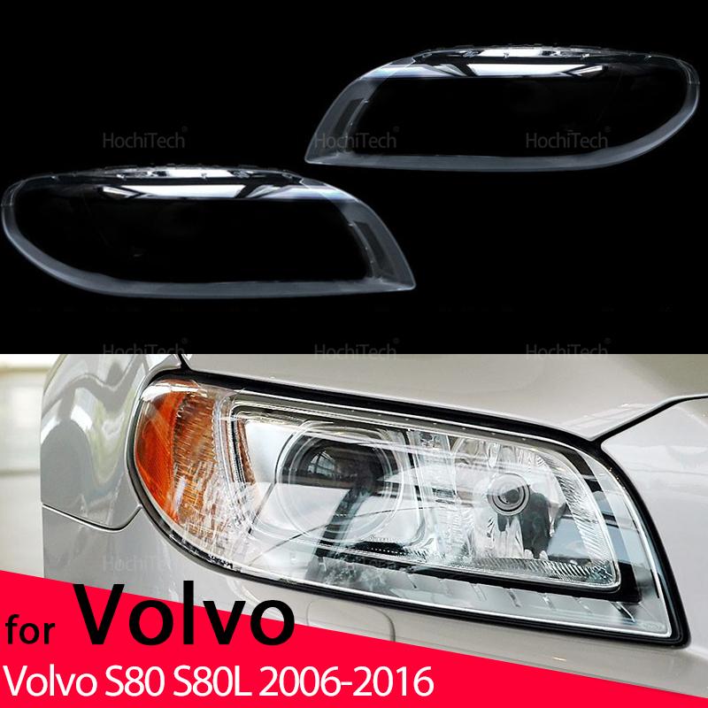 Headlight Cover Car Headlamp Lens Glass Replacement Front Lamp Shade Auto Shell for Volvo S80 S80L 2006-2016