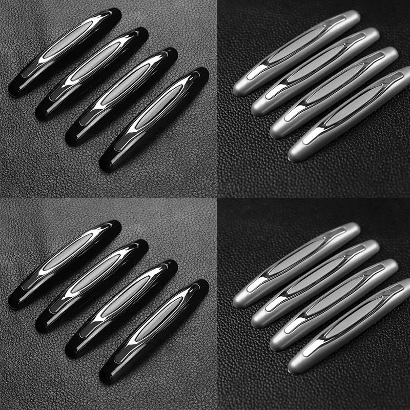 4/8/16Pcs Car Door Protector Guard Strip Scratch Protector Car Rubber Bumper Stickers Auto Door Edge Protection Car Decoration Interior Mirrors 6