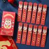 12pcs/box Cartoon Lottery Red Envelopes Zodiac Snake Fortune Hongbao  Spring Festival