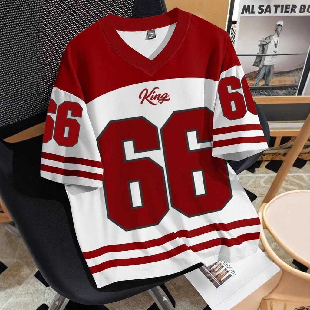 Cross-border temu Shopee hot-selling sports casual digital printed football jersey T-shirt, available in D-type sizes, minimum order per piece