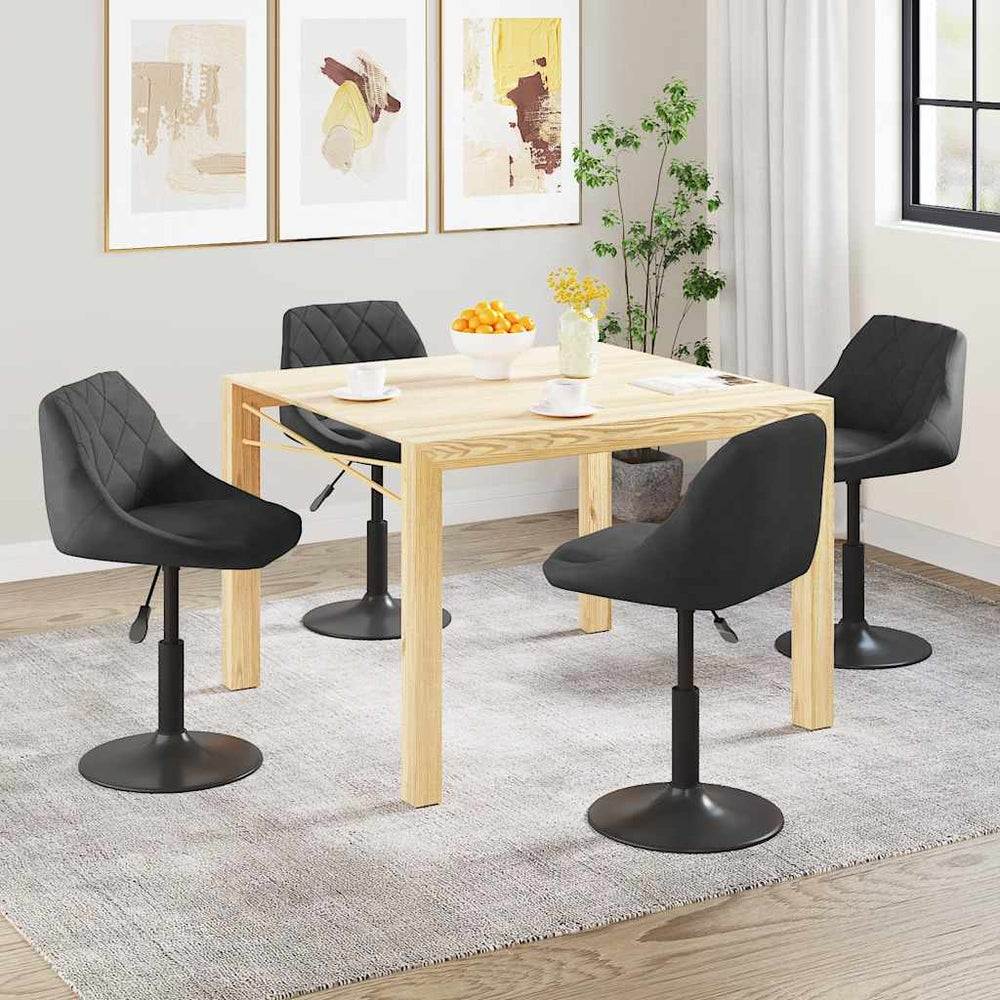 Chaises pivotantes à manger lot de 4  velours