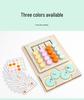 Montessori Rotating Gear Maze: Four-Color Shape & Color Enlightenment Wooden Toy for Children
