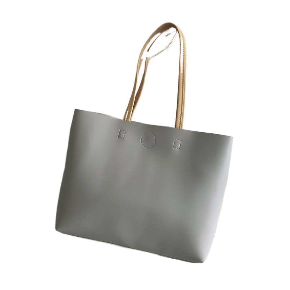 

Сумка через плече з екошкіри, мила, мінімалістичний дизайн, розкішна, елегантна, тоут під пахву, для вечірки сірий