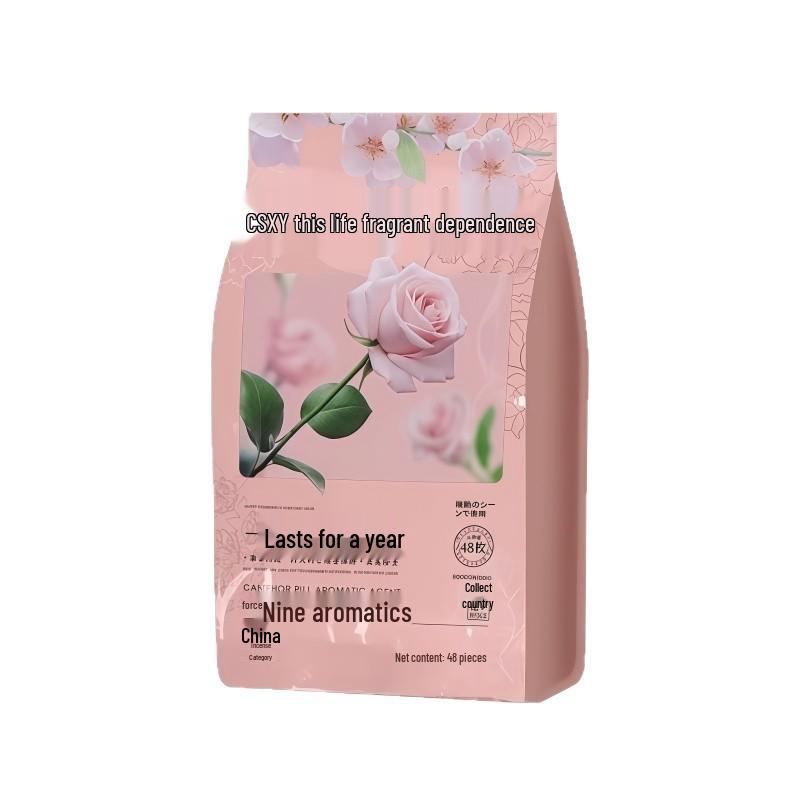 Palline alla Canfora Profumate ai Fiori: Rinfresca Armadio Naturale Anti-Muffa, Impermeabile, Repellente per Insetti e Tarme, Deodorante
