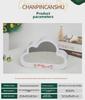 Santa Claus Cloud Mirror Night Light Building Blocks Toy for Kids - Christmas Gift