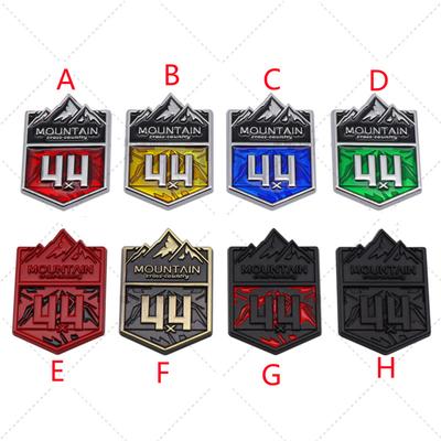 1 Stuks 4X4 Berg Cross Country Auto Embleem 4WD Badge Zijdeur 3D Metalen Sticker voor Compass Grand Cherokee Wrangler