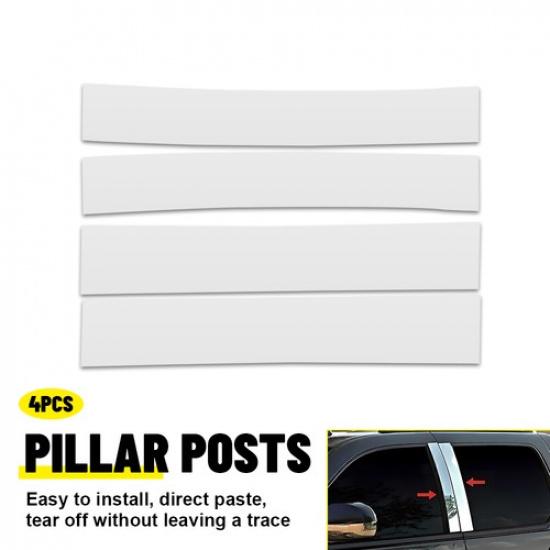 For 2007-14 Cadillac Escalade 4PCS Chrome Post Pillar Window Door Trims Covers N