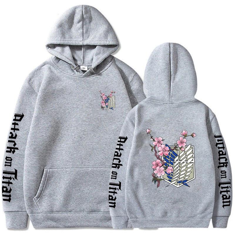 Japanese Animation Attack on Titan Men's Hoodie Autumn Sweatshirt Men Womnen Fashion Men's Fleece Hoodies