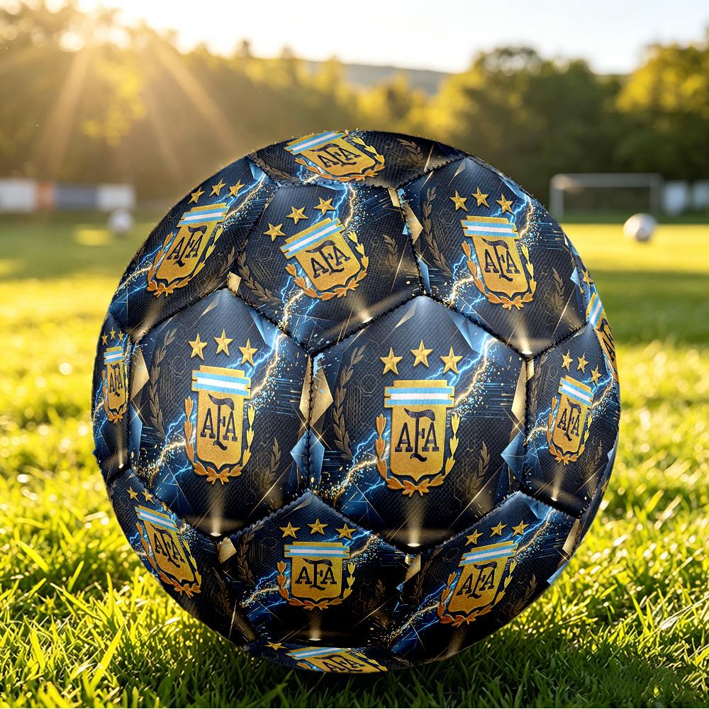 Pallone da Calcio Stampato Argentina Taglia 5 Resistente all'Usura Standard Pallone da Allenamento per Adulti Regalo per tifosi per Partite Sportive Indoor Outdoor