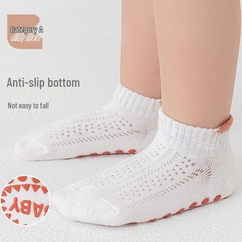 Summer Mesh Breathable Non-Slip Baby Cotton Socks