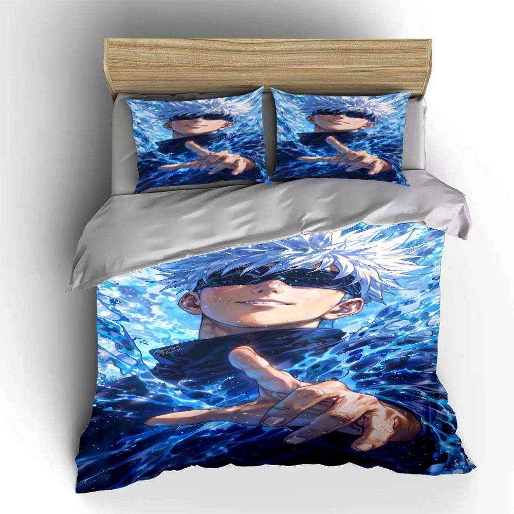 Character with White Hair. Bedding Sets Duvet Cover Sets Duvet Covers Pillowcases(1 * Duvet Cover 2 * Pillowcases Without Duvet Insert)
