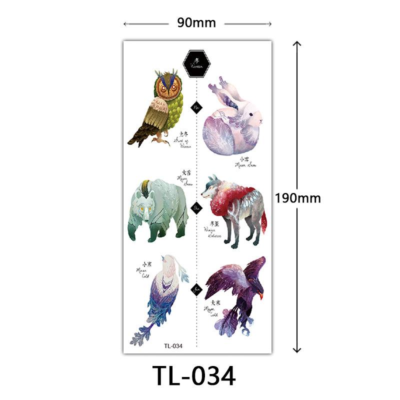 Blumen Tattoo Aufkleber, Farbige Skizzen Tattoo Aufkleber, Englische Buchstaben, Hochzeitsfotografie Tattoo