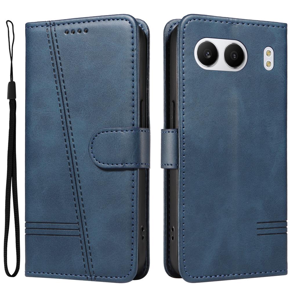 For OnePlus Nord 4 Case Flip Wallet T-Shape Lines Leather Phone Cover