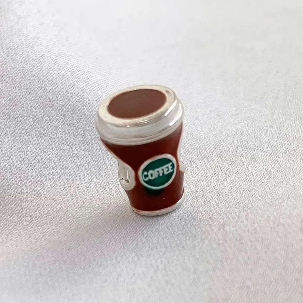 New -Selling Doughnut Ice Cream Coffee Honey Cake Charm Fashionable Pendant Fit Original Women Bracelet Jewelry Gift