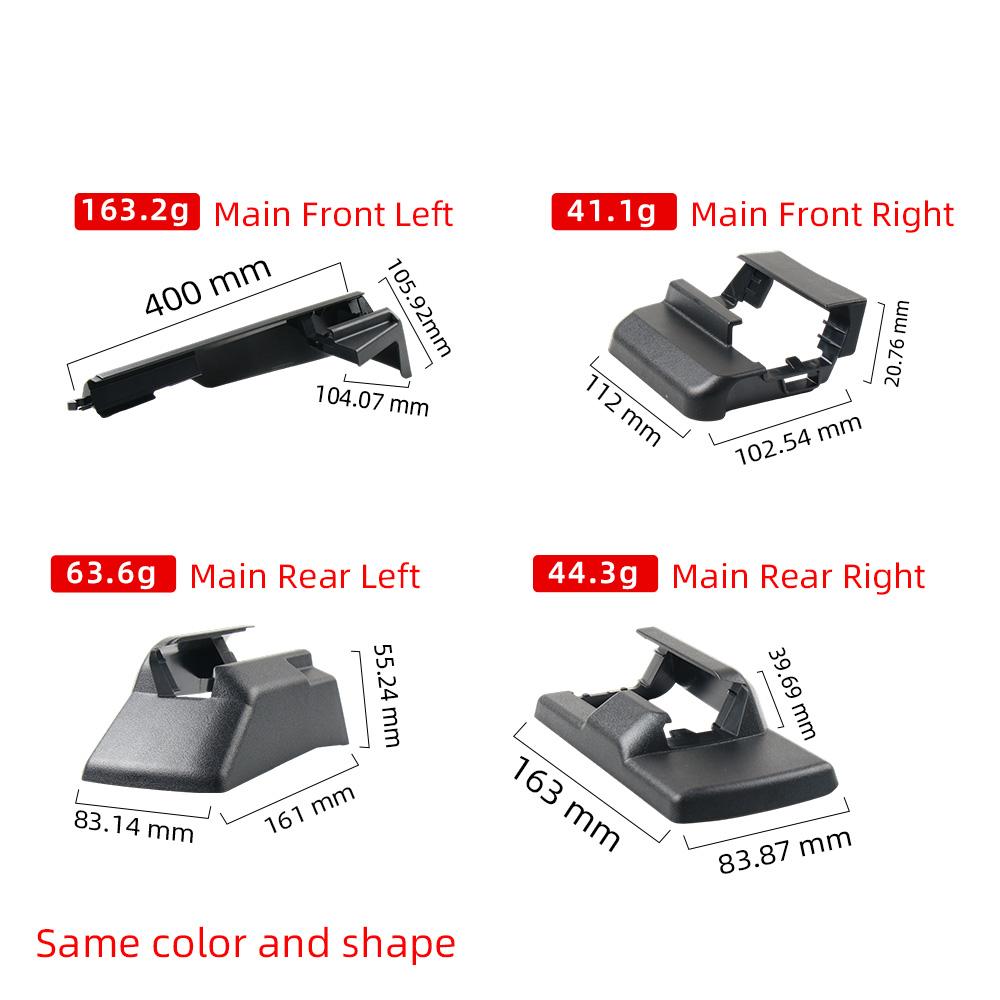 Seat Track Cover Rail Trim Front Left Right for Mercedes-Benz GLE W166 GLS W292 Black 1669190500 1669190800