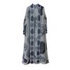 Elegant Summer Pleated Trench Coat for Women - Plus Size, Printed, Middle Eastern Style Cardigan & Long Robe.