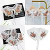 Floral Studded Collar Yunjian Accessory Embroidered Collar Oriental Ancient Art Traditional Flower Shawl Collar Lapel