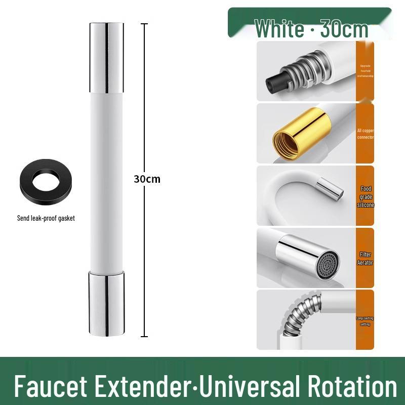 

Универсальная медная удлинительная трубка для смесителя с вращающимся мягким шлангом против брызг