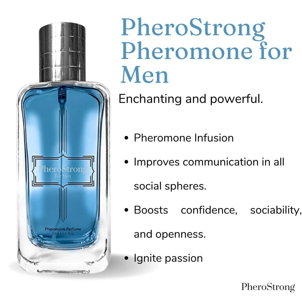 PheroStrong Feromoni pentru bărbați - Captivați femeile cu încredere și pasiune, 50 ml