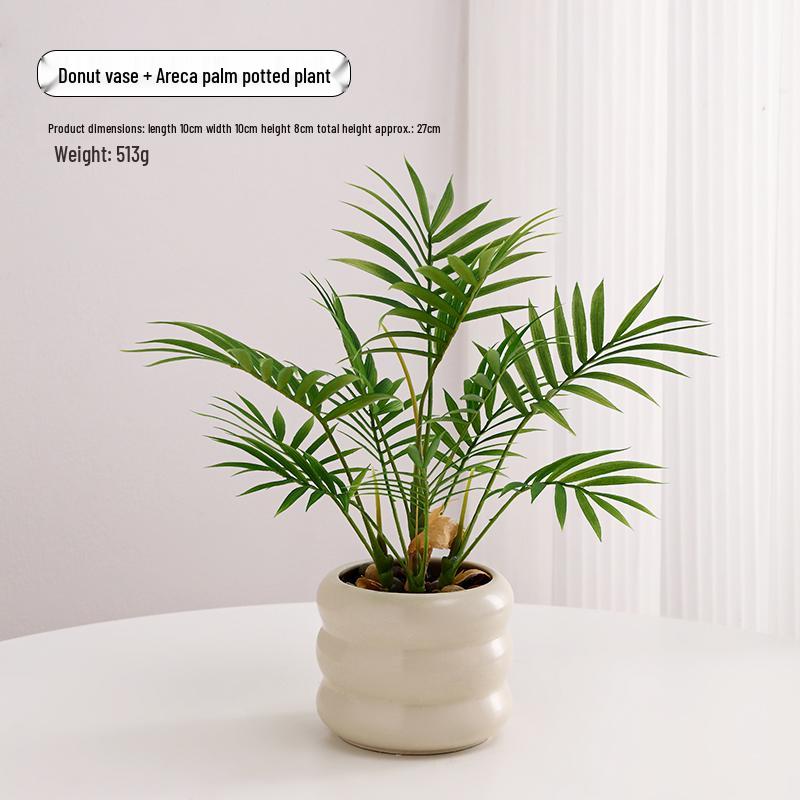 Nordic Indoor Desktop Bonsai: Artificial Green Plants for Office Decoration