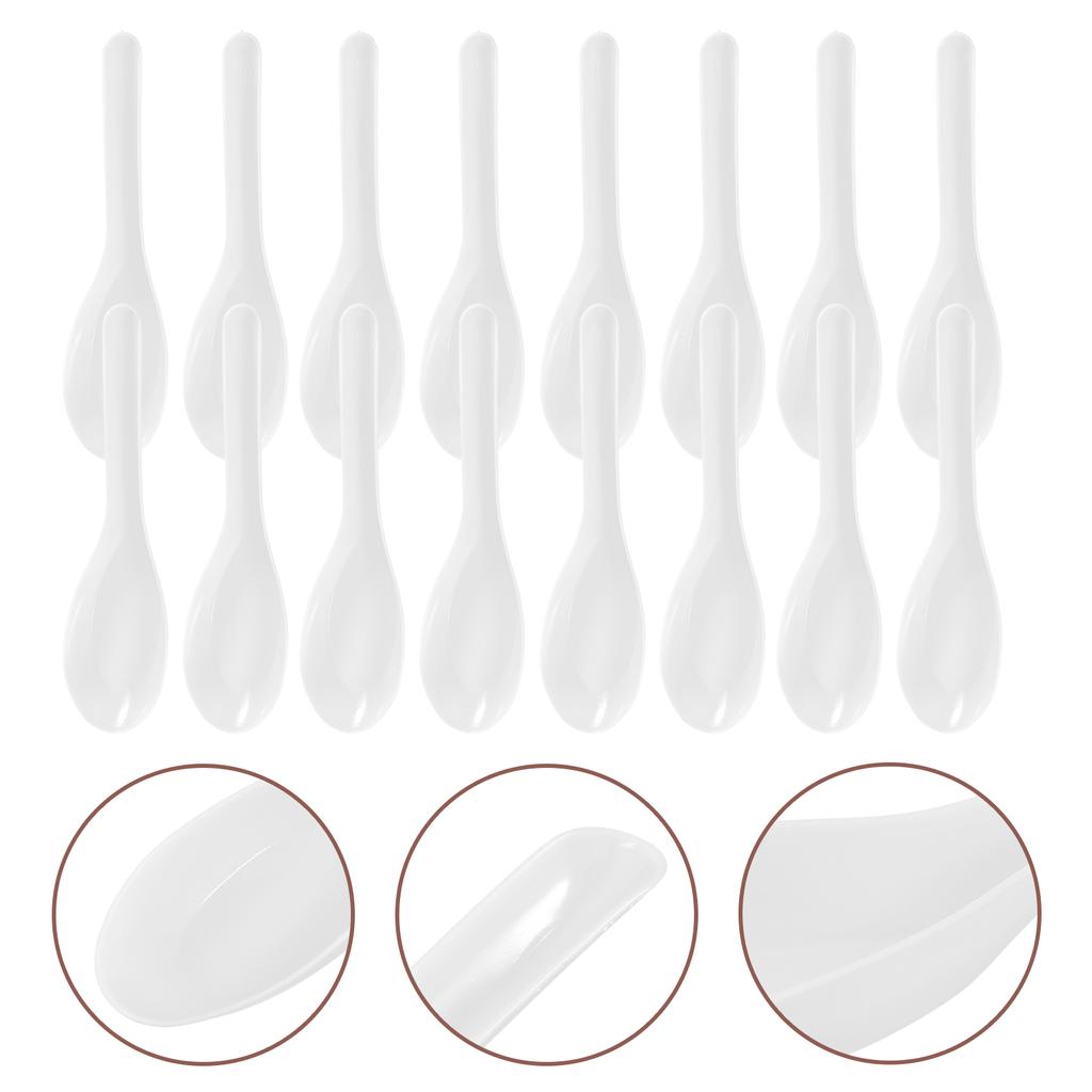 60pcs Plastic Spoons Disposable Utensils Transparent Cutlery Spoons Small Spoons Disposable Spoons Disposable Cutlery
