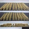 100Pcs Soldier Model Kit Play Sandtray Warrior Doll Fighting Scene Plastic Static Model Ornament Soldier People Military Model Children