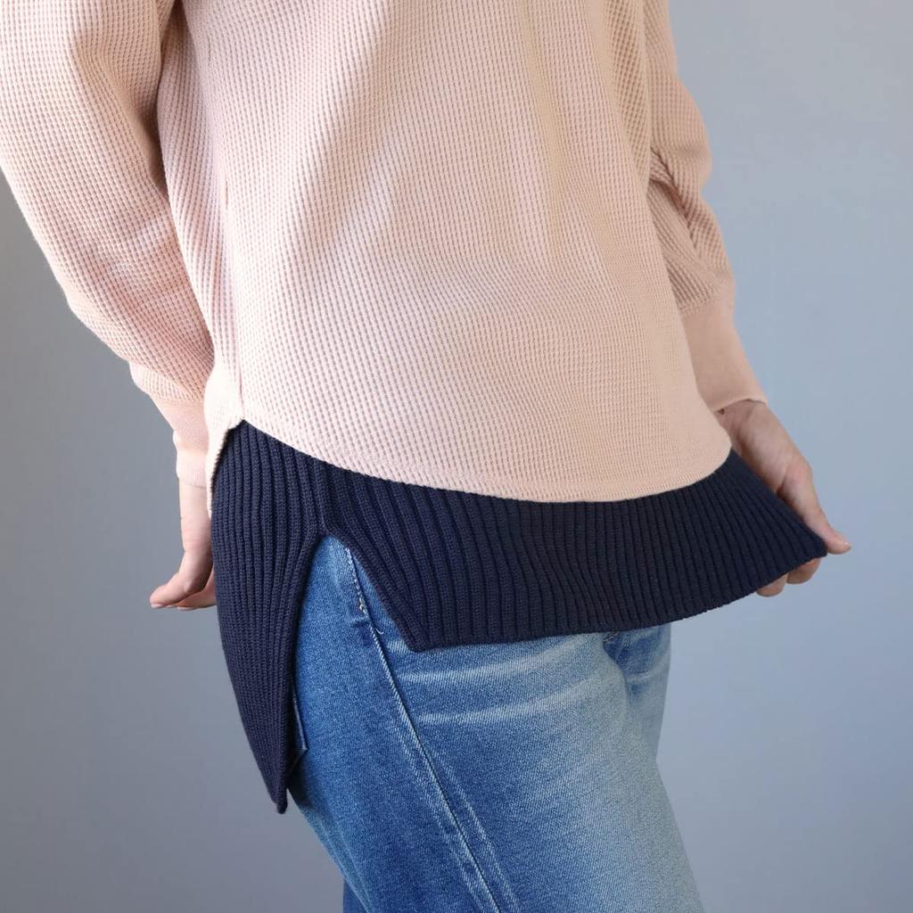 Tummy Layered Style Long and [Saifuku Co., Ltd.] [226 (Tsutsumu)] Wrap, Show-Off Haramaki, Type, Wool, ON-03-21002-00, Men's Women's (Black)