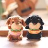 Plush Dog Keychain With Soft Short Pile Fur For Bag Decoration And Gift Ideas
