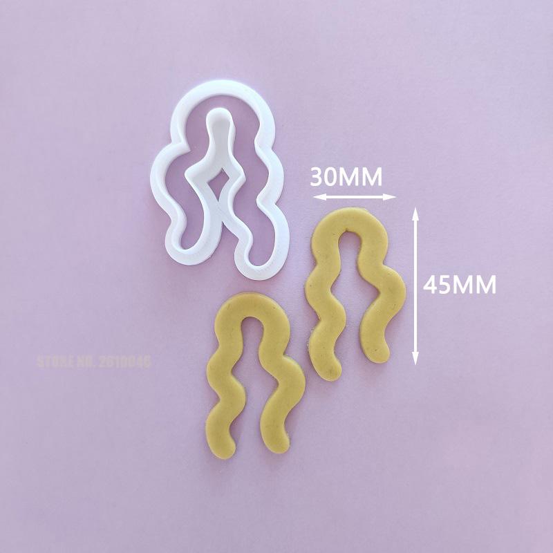 Geometry Polymer Clay Shape Cutter  Irregular Round Oval Earring Cutters Earring Mould Clay Supplies Handmade DIY Jewellery